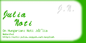 julia noti business card